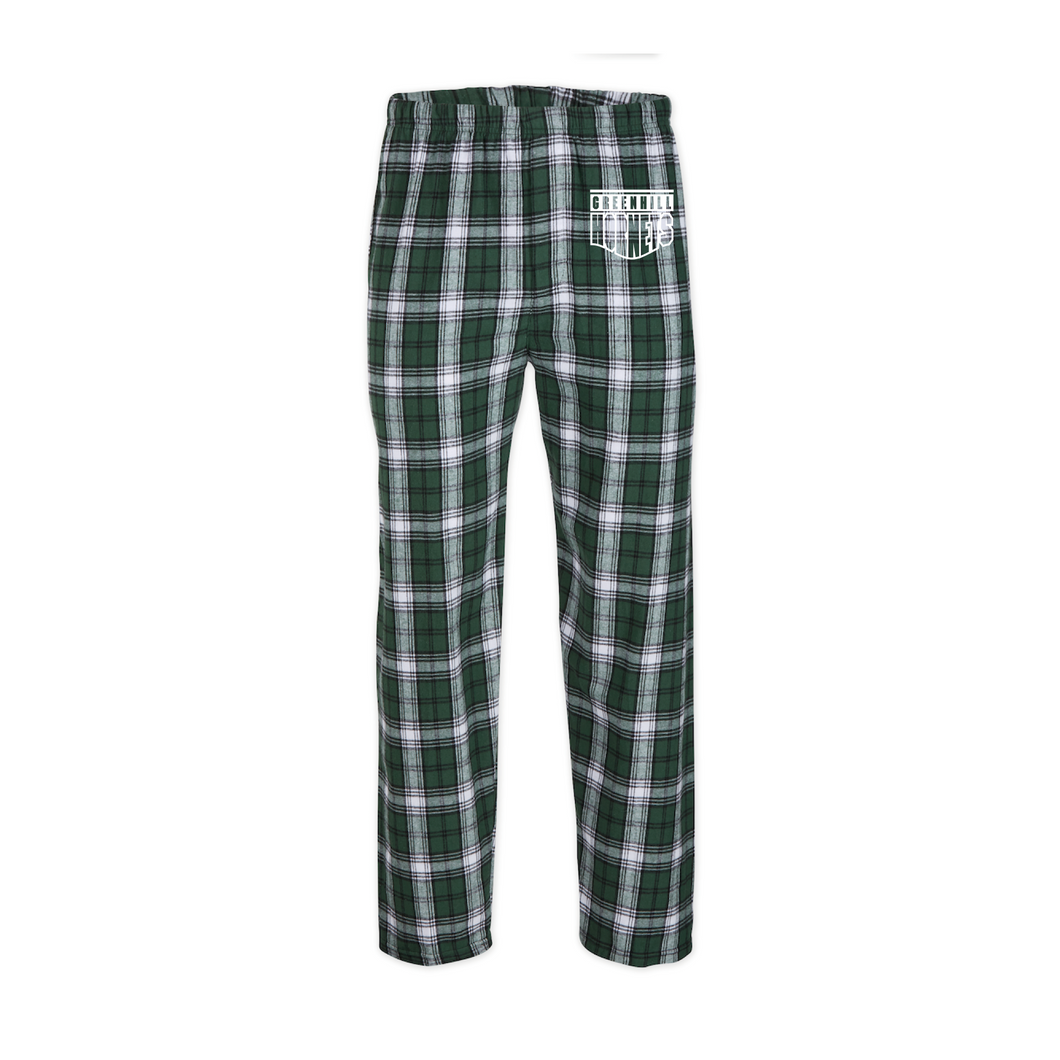 Greenhill Boxercraft White & Green Flannel Pants