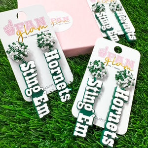 Greenhill Game Day Beaded Dangling Earring