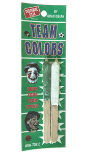 Game Day Green & White Paint Sticks