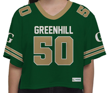 Load image into Gallery viewer, Greenhill Girls Cropped Football Jersey
