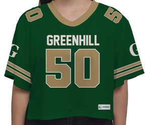 Greenhill Girls Cropped Football Jersey