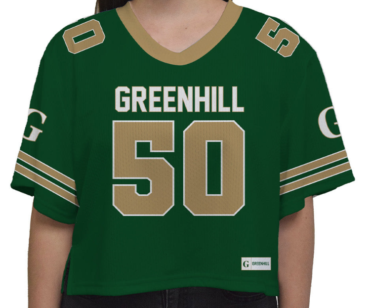 Greenhill Girls Cropped Football Jersey