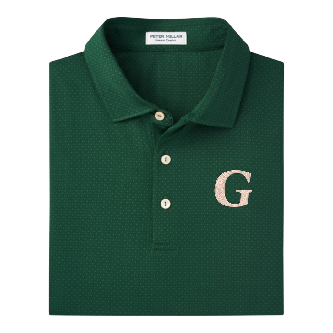 Greenhill Men`s Peter Millar Tesseract Performance Polo