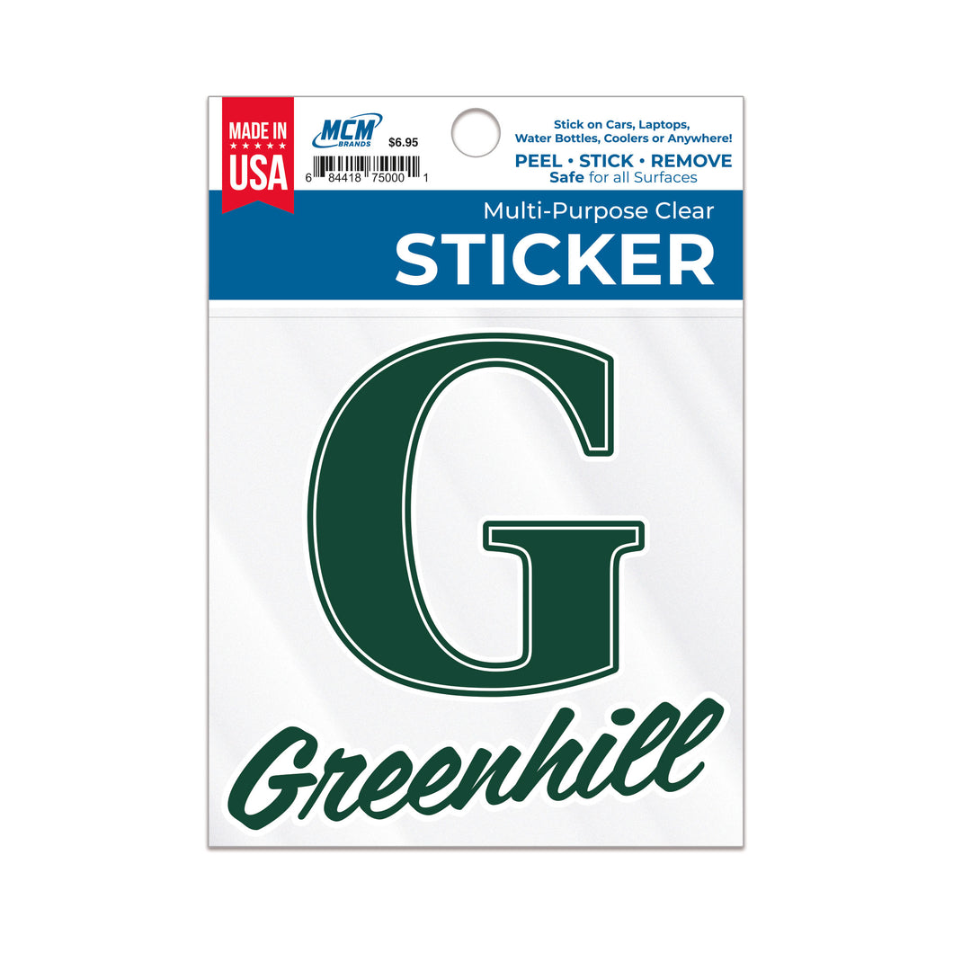 Greenhill Scribe Sticker