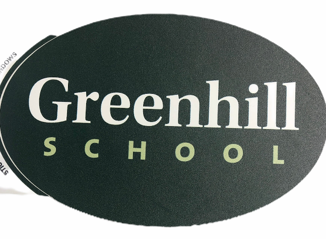 Greenhill School Decal Oval