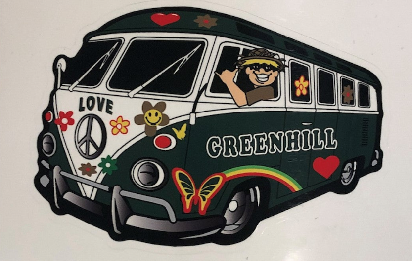 Greenhill Love Bus Sticker